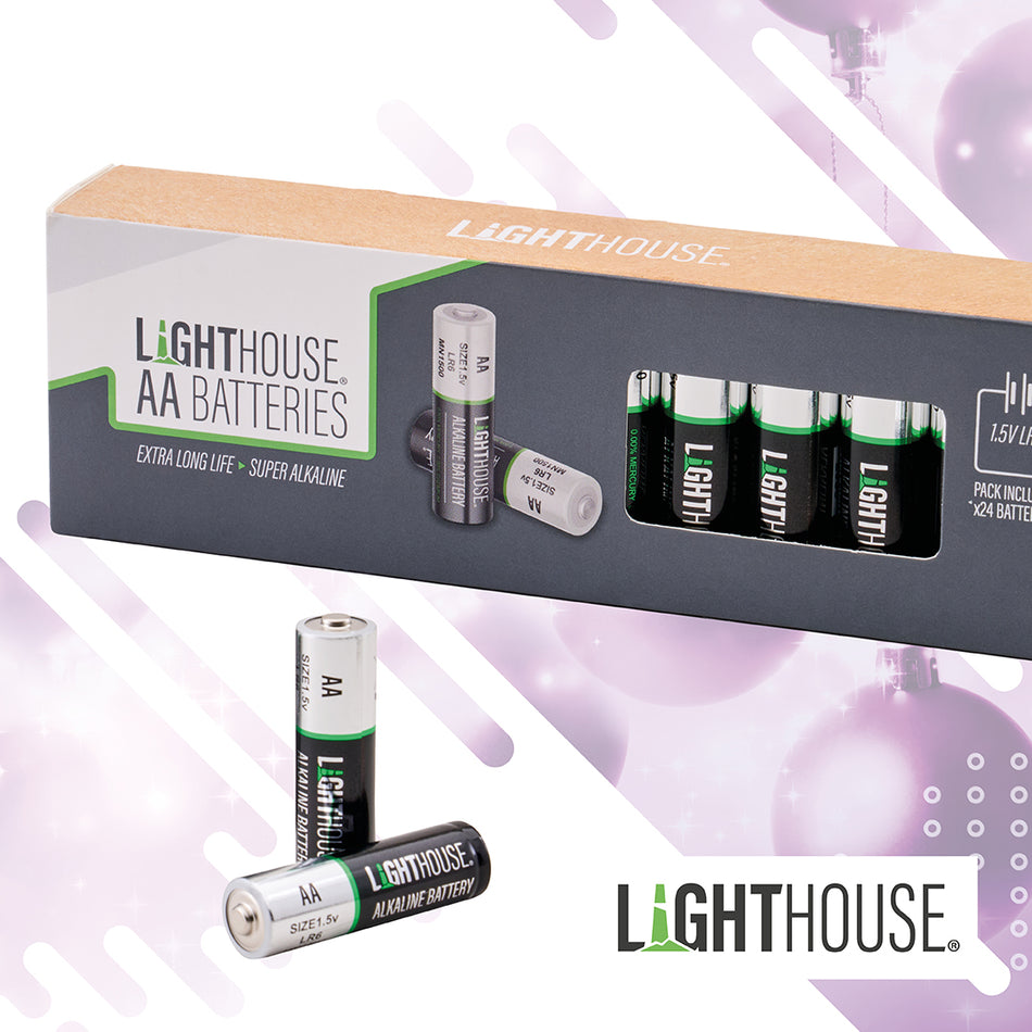 LIGHTHOUSE ALKALINE BATTERIES AA-LR6 (24) - BATAA24