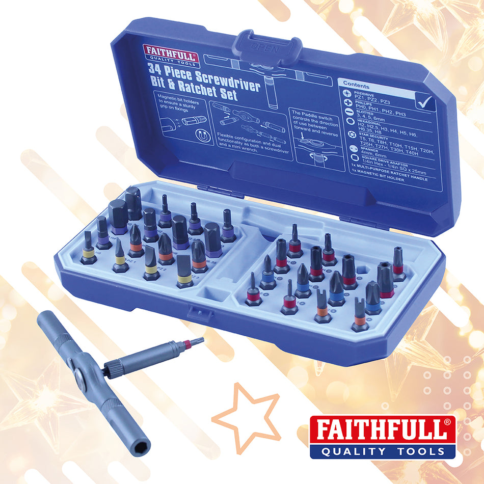 FAITHFULLL MULTI- PALM RATCHET DRIVER SET - SBSET34R