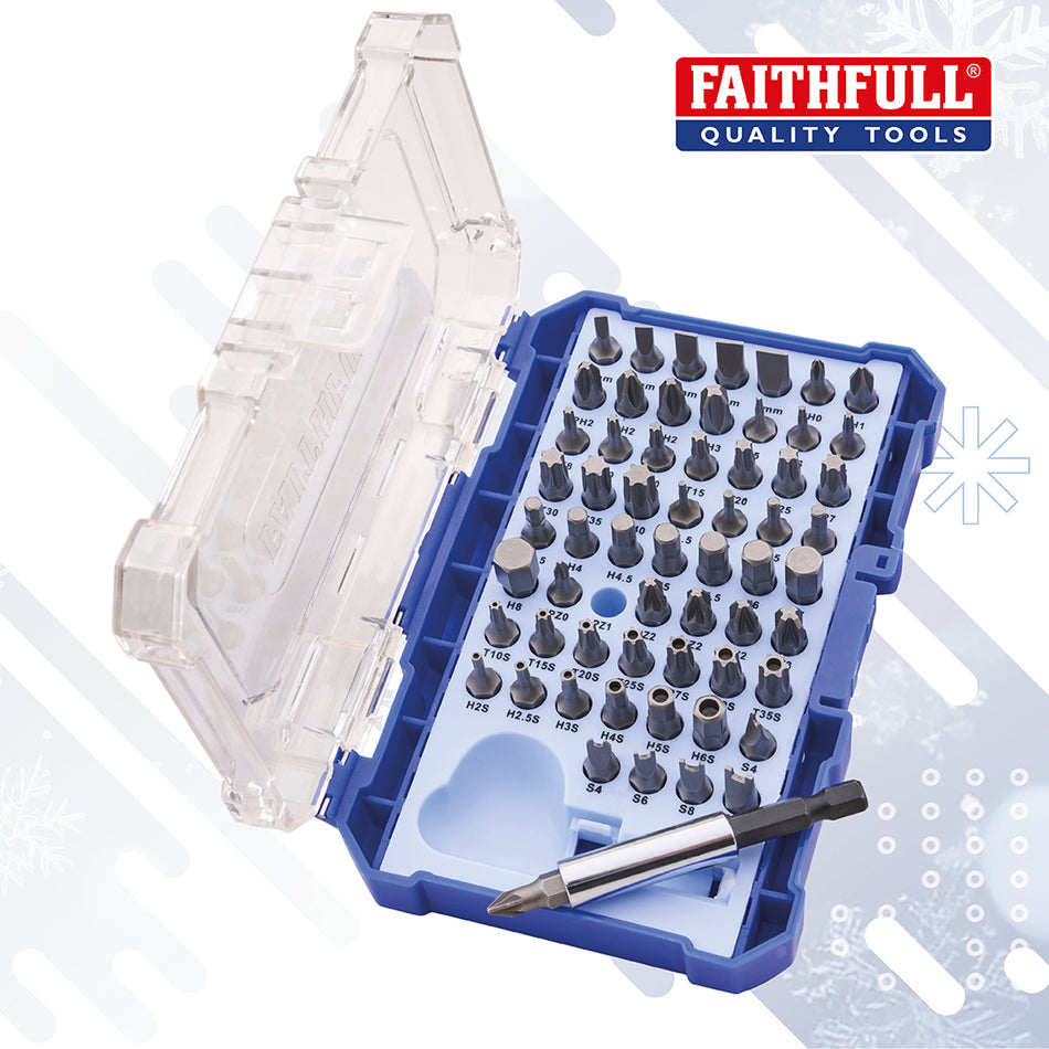 FAITHFULLL S/DRIVER BIT SET CV 61PC (SINGLE)S - SBSET61