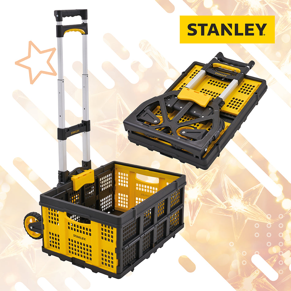 STANLEY FOLDING HAND TRUCK WITH BASKET - SXWT-FT509