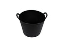 Xtrade X0900034 Black Flexi-Tub Garden Flexible Builders Bucket Tub 25L - Recycled Plastic