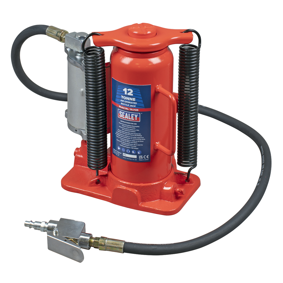 Sealey YAJ12S Air Operated Hydraulic Bottle Jack 12 Tonne