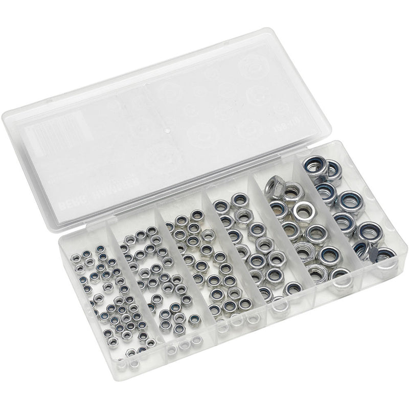Clarke 1801890 CHT890 128 Piece Assorted Nylon Lock Nuts