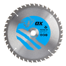 OX Tools OX-TCTW-TF-1841640 Wood Cutting Thin Kerf Circular Saw Blade 184/16mm, 40 Teeth ATB