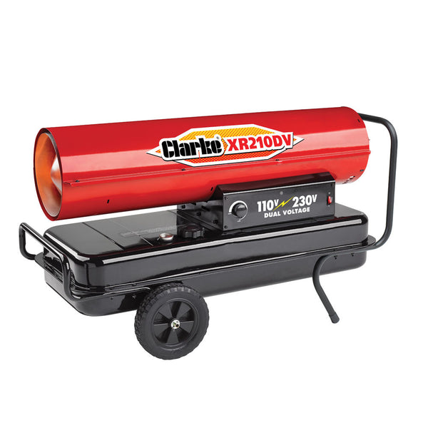 Clarke 6931032 XR210DV 61.5kW Paraffin/Diesel Dual Voltage Industrial Space Heater (110V/230V)
