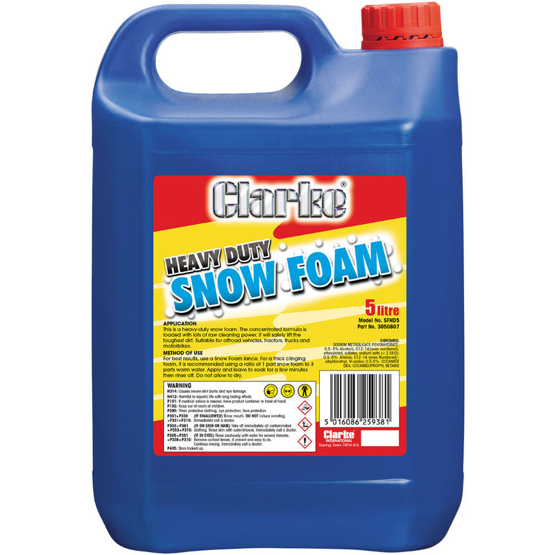 Clarke 3050807 SFHD5 Heavy Duty Snow Foam (5 Litres)