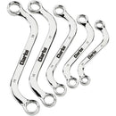 Clarke 1801809 CHT809 5 piece 10 - 19mm S-Type Ring Spanner Set