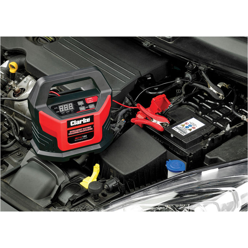 Clarke 6267010 IBC15 12V 15A Intelligent Battery Charger