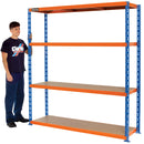 Clarke 6600726 CSR4550/50BO Heavy Duty Boltless Shelving (Blue & Orange)