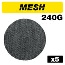 Trend Tools AB/125/240M Mesh Random Orbital Sanding Disc 5Pc 125Mm 240 Grit