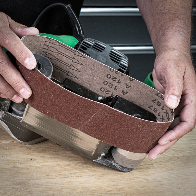 Trend Tools AB/B100/60A Aluminium Oxide Sanding Belt 60 Grit 100Mm X 610Mm 3Pc