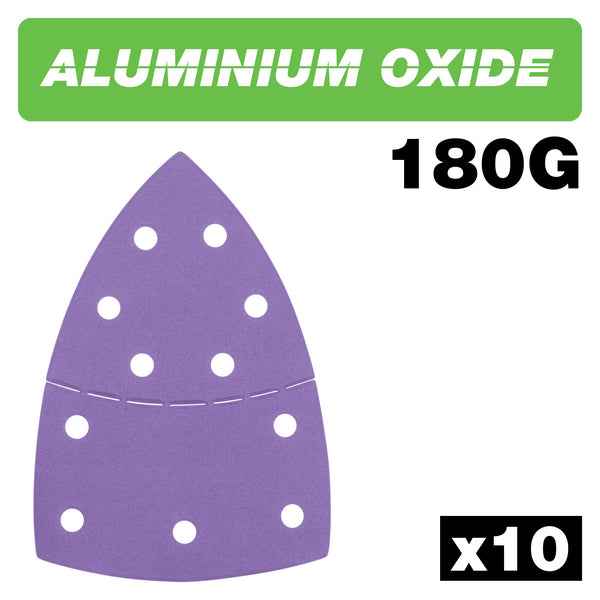 Trend Tools AB/DET/180A Aluminium Oxide Detail Sanding Sheet 180 Grit 102Mm X 151Mm 10Pc