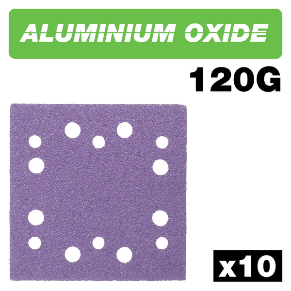 Trend Tools AB/QTR1/120A Aluminium Oxide 1/4 Sheet Sanding Sheet 120 Grit 114Mm X 110Mm 10Pc