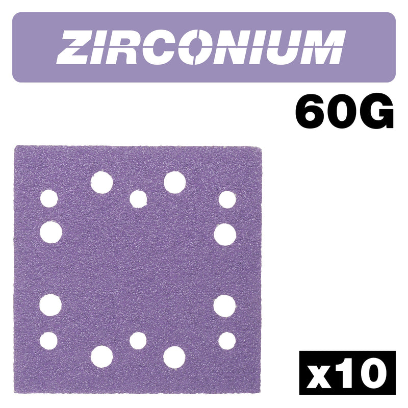 Trend Tools AB/QTR1/60Z Zirconium 1/4 Sheet Sanding Sheet 10Pc 114Mm X 110Mm 60 Gritzirconium 1/4 Sheet Sanding Sheet 10Pc 114Mm X 110Mm 60 Grit