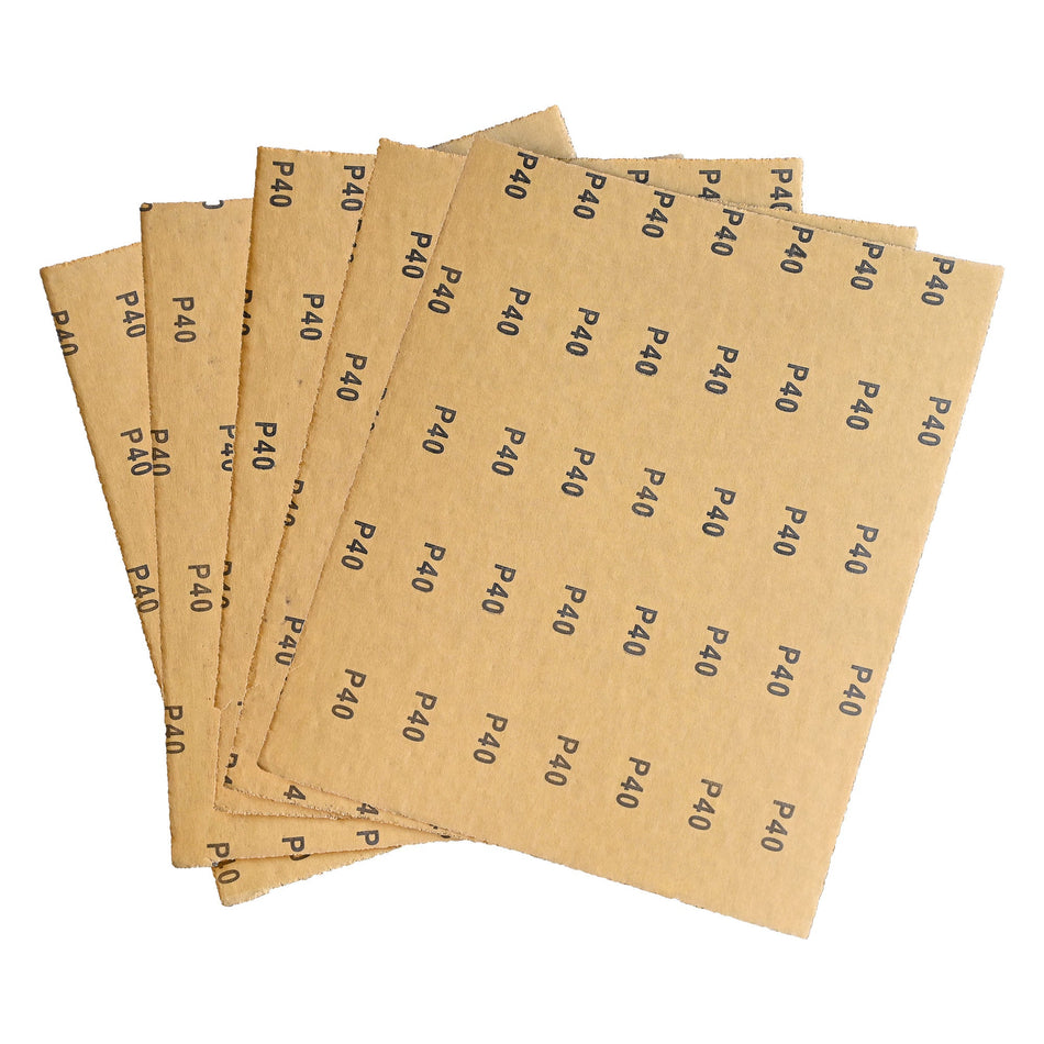 Trend Tools AB/S230/40A 230 X 280Mm 40 Grit Aluminium Oxide Sanding Sheets, 5 Pack