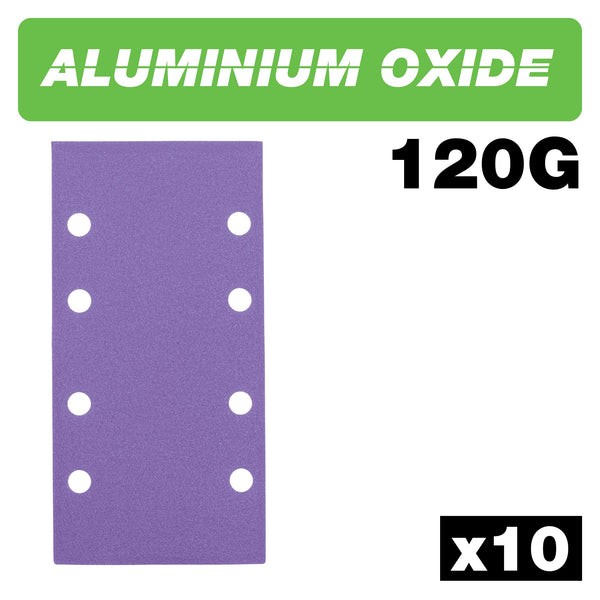 Trend Tools AB/THD/120A Aluminium Oxide 1/3 Sheet Sanding Sheet 10Pc 93Mm X 185Mm 120 Grit