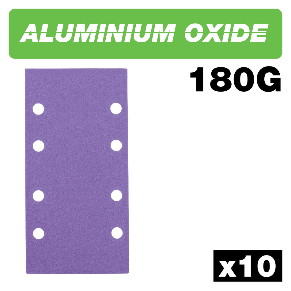 Trend Tools AB/THD/180A Aluminium Oxide 1/3 Sheet Sanding Sheet 10Pc 93Mm X 185Mm 180 Grit