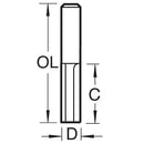 Trend Tools ACR3/81X1/2TC Acrylic 12.7Mm X 32Mm Two Flute