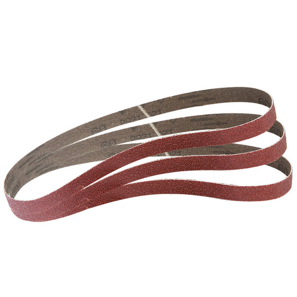 Clarke 3120180 CAT166 10 x 330mm Replacement Sanding Belts 3 Pack