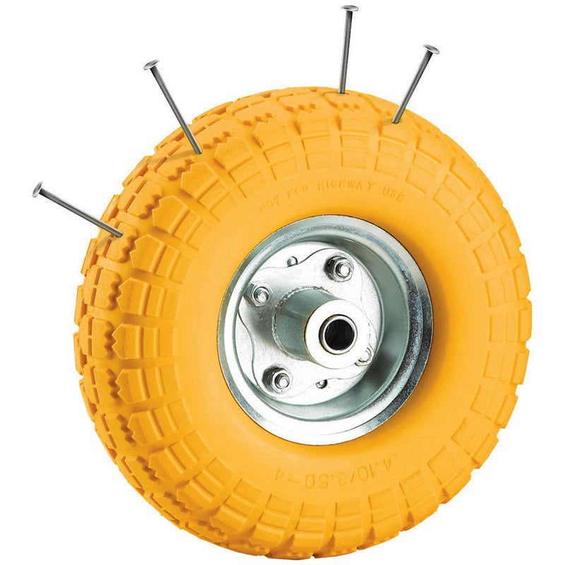 Clarke 4202006 PF200 Puncture Proof Yellow Tyred Wheel 200mm