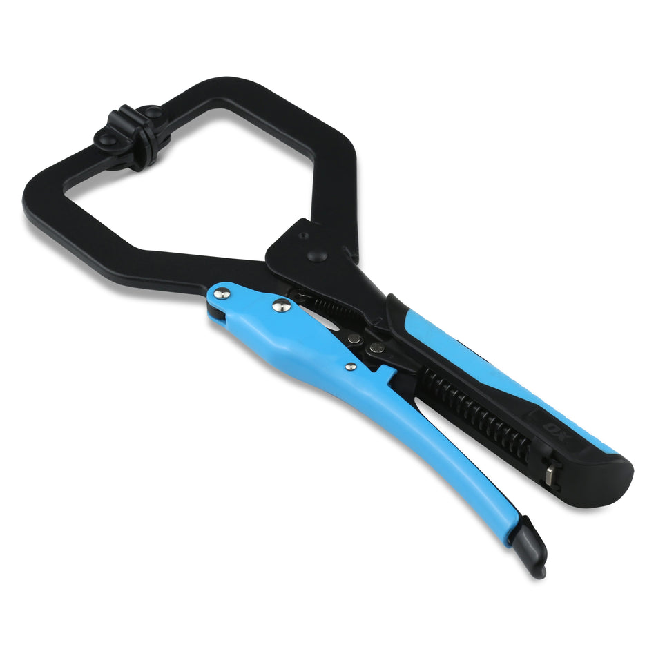 OX Auto Adjust 11-Inch C Clamp With Swivel Pad - Gripped