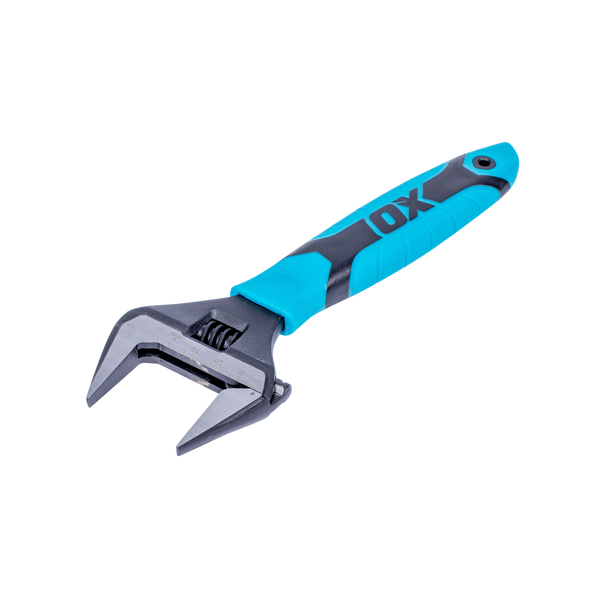 OX Tools OX-P324608 Pro Series Adjustable Wrench Extra Wide Jaw 8‚Äù (200mm)
