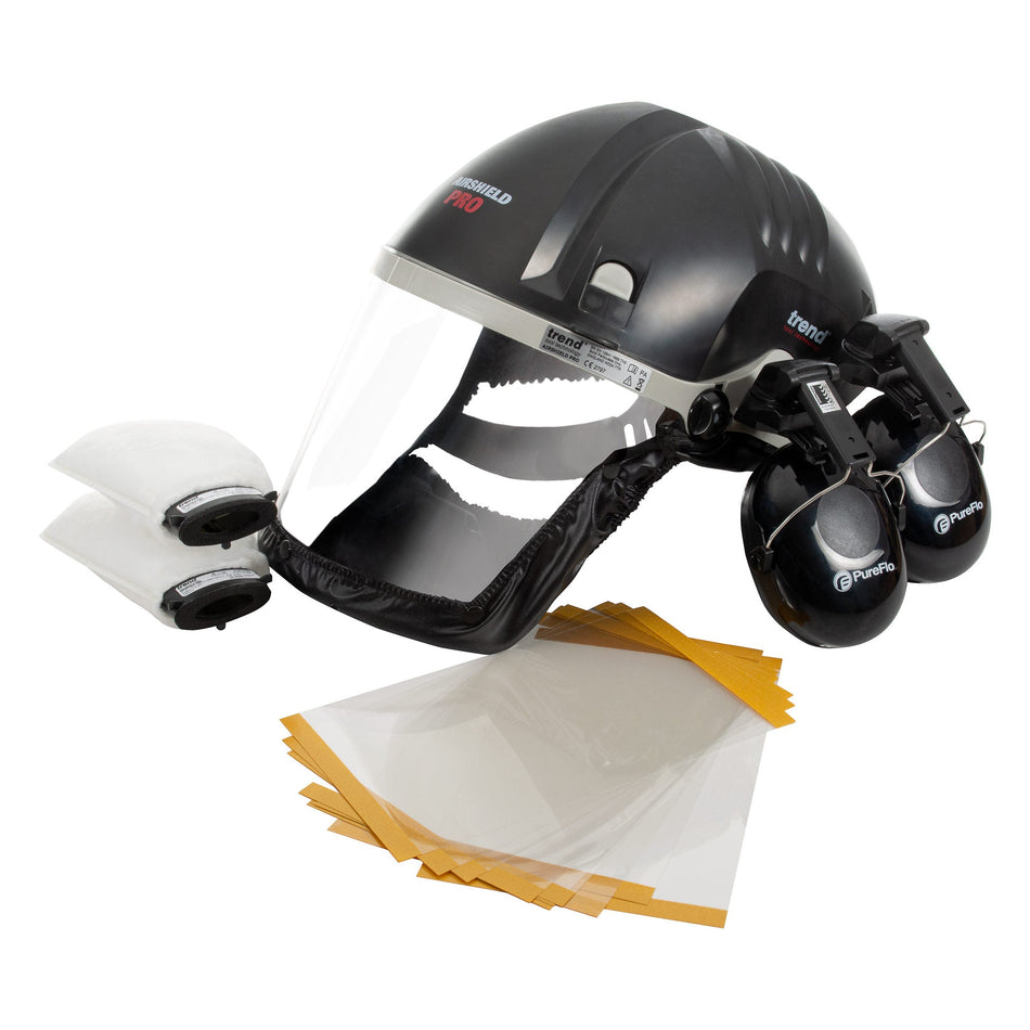 Trend Tools AIR/PRO/D6/E Airshield Pro Bundle With Filters And Ear Defenders