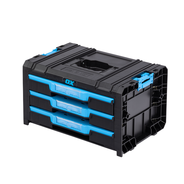 OX T601803 TOOLTREK Trade 3 Drawer Tool Box