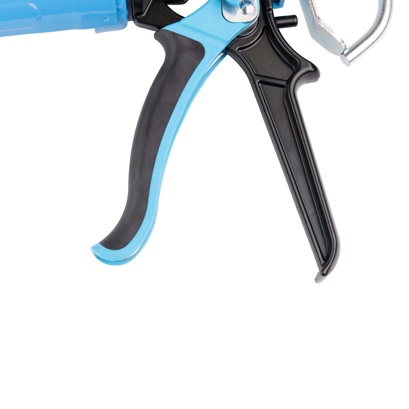OX Hand Tools T046507 400ml Heavy Duty Caulk Gun | 25:1 /12:1 Dual Thrust Ratio