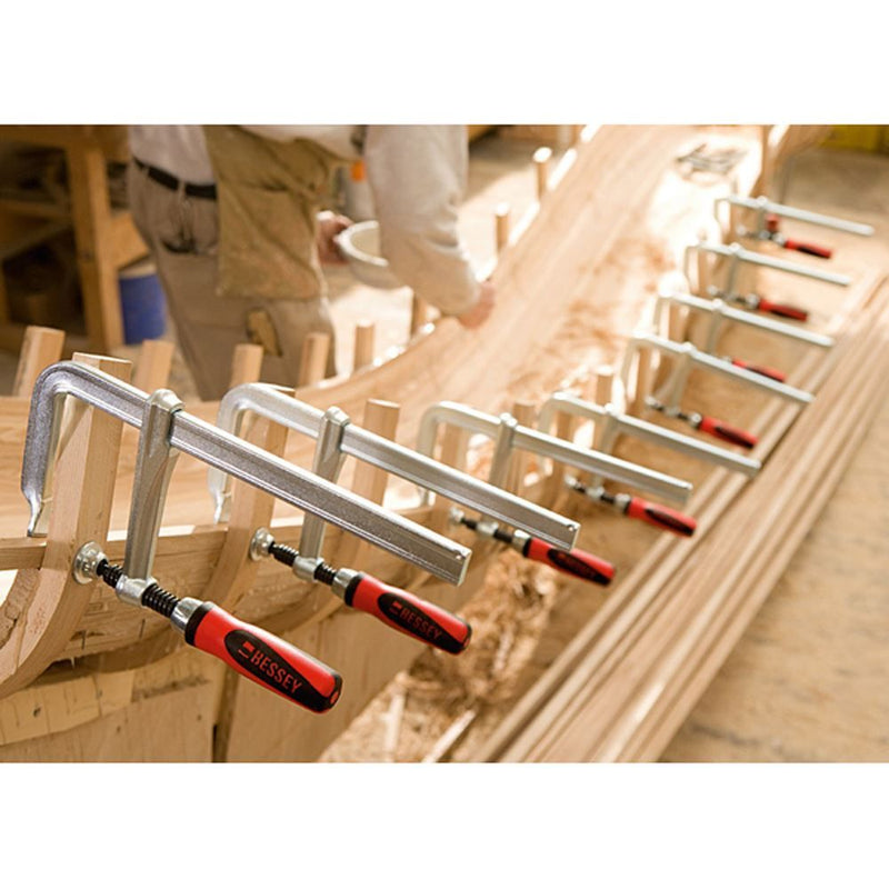 Bessey GZ50-12KG All-steel screw clamp with folding handle GZ 500/120,