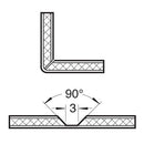 Trend Tools ALU/01X1/4TC Alucobond 45 Degree (90 Degree) V Groove X 13Mm