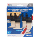 SMART UK4RWK Pro UK Series 4pc Rapid Wood set (2x 32mm & 2x 44mm) c/w Storage Case