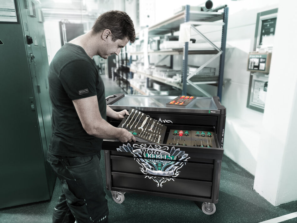 Wera 9801 Tool Rebel roller cabinet Stainless XXL, without tools, 1133 x 588 x 1020 mm - 05501881001