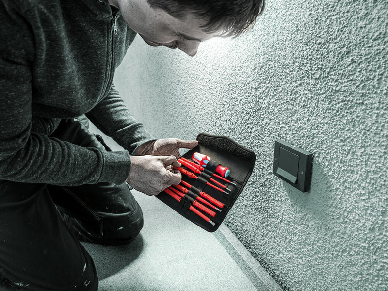 Wera 05006631001 Kraftform Kompakt VDE Stainless 17 extra slim 1 Tool finder, 17 pieces