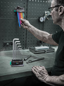 Wera 05133165001 950/9 Hex-Plus Multicolour 3 L-key set, metric, BlackLaser, 9 pieces