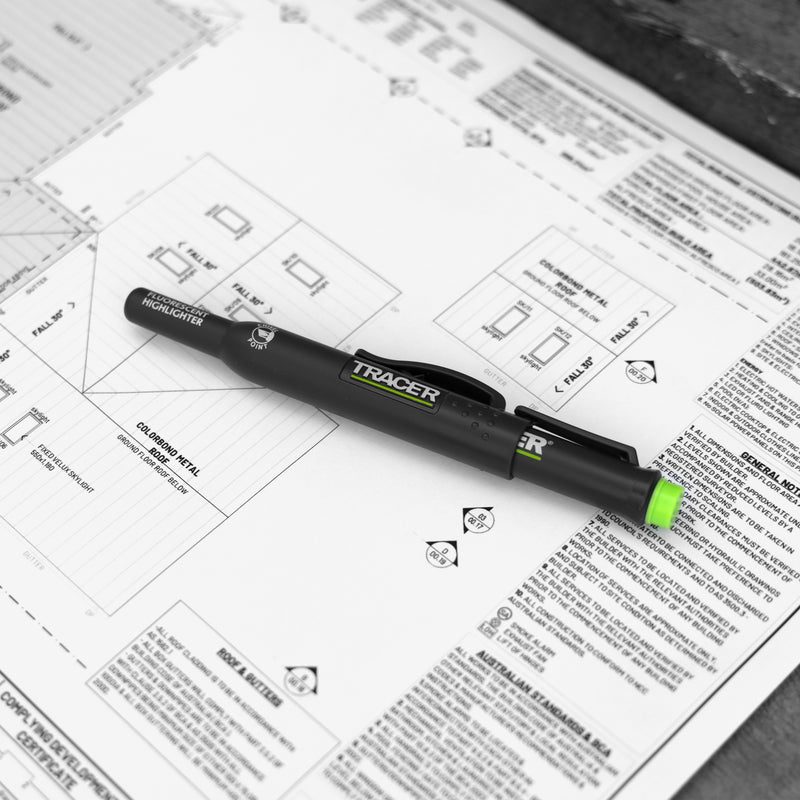 TRACER AFH MK3 PF Highlighter Markers Pk3 (Yellow, Pink, Green) c/w Site Holsters