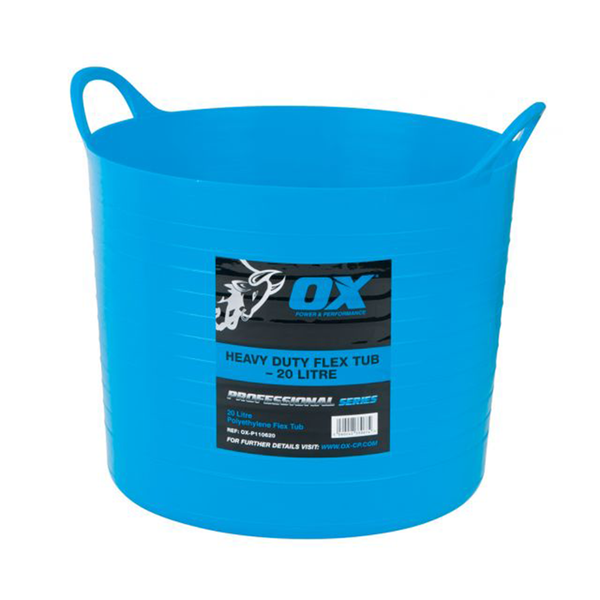 OX Tools OX-P110620 Pro Heavy Duty 20L Flexi Tub