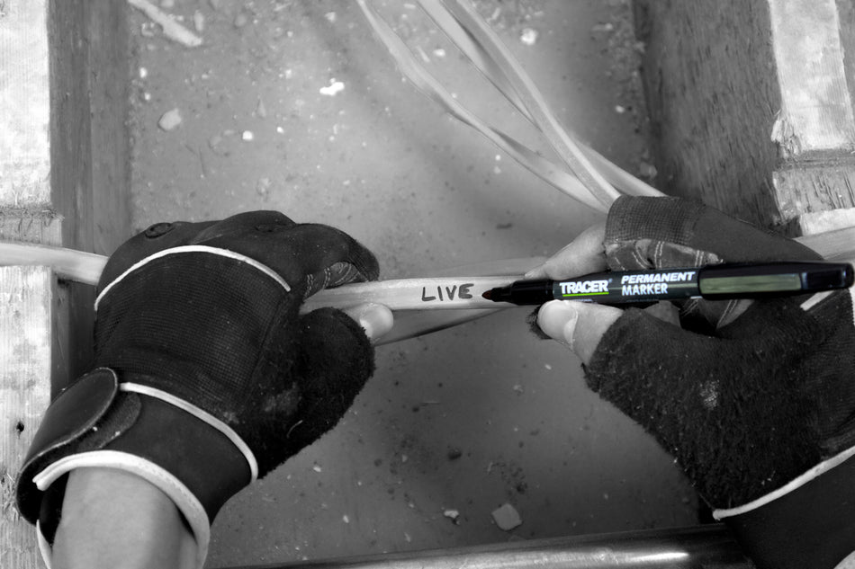TRACER PERMANENT CONSTRUCTION MARKER  (Black)