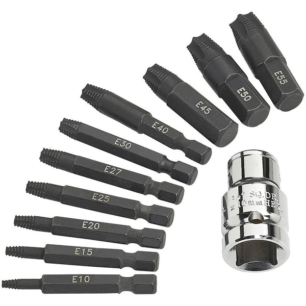Clarke 1700738 PRO332 11 Piece Torx¨ Screw Extractor Set