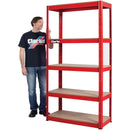 Clarke 6600808 CSM5350RP 350kg Boltless Shelving (Red)