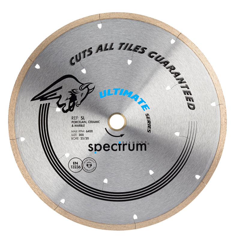 OX Tools OX-SL300/25/20 Spectrum Ultimate Dia Blade - All Tiles Guaranteed - 300/25.4/20mm