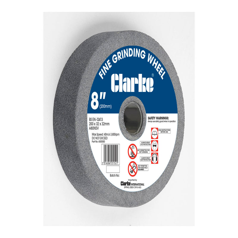 Clarke 6500550 200 x 32 x 32mm bore Fine Grinding Wheel