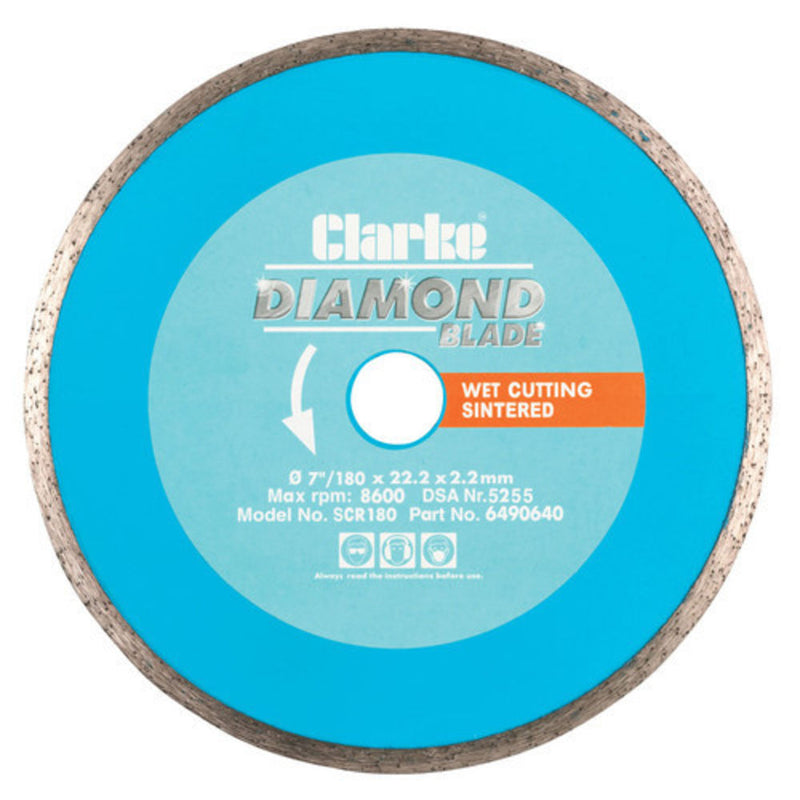 Clarke 6490640 SCR180 Diamond Blade 180mm