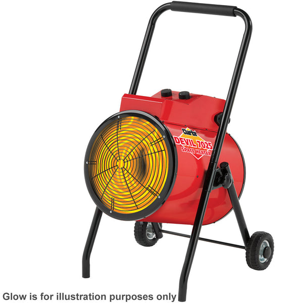 Clarke 6935457 Devil 7025 22kW Industrial  Electric Fan Heater (400V)