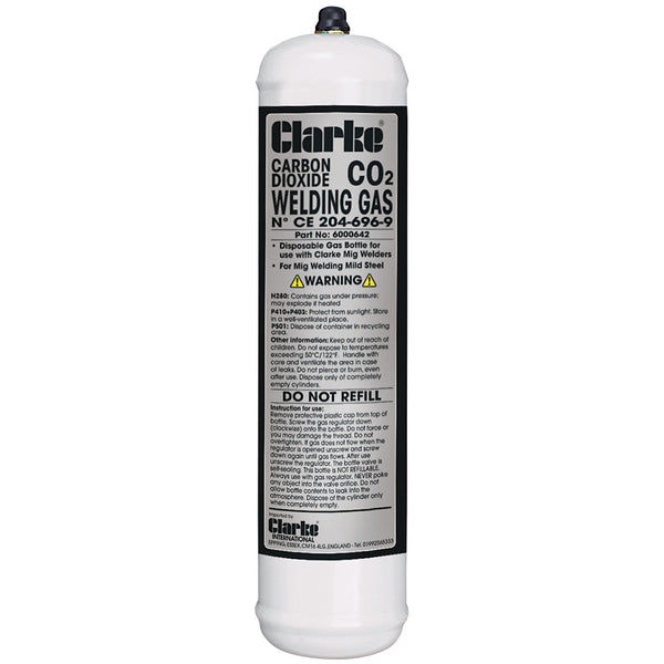 Clarke 6000642 CO2 Gas Cylinder (390g)