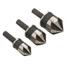 Clarke 1801531 CHT531 - 3 piece Countersink Flute Set