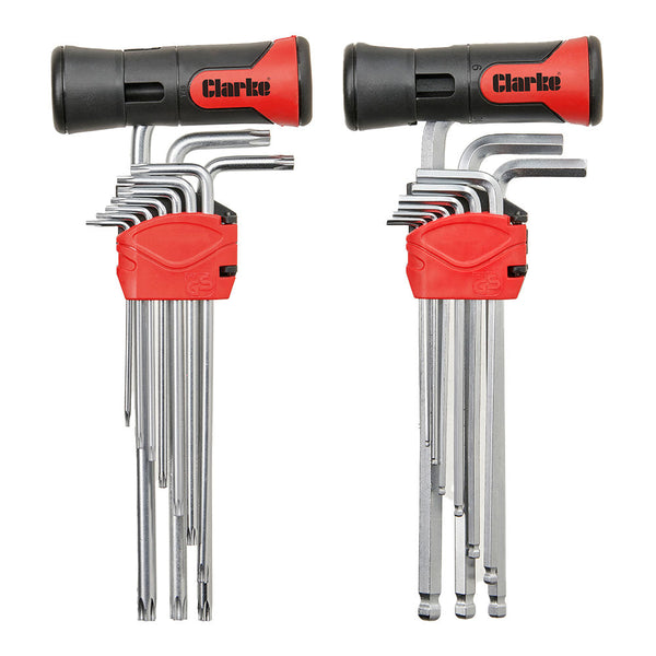 Clarke 1801941 CHT941 22 piece Hex and Torx Key Set
