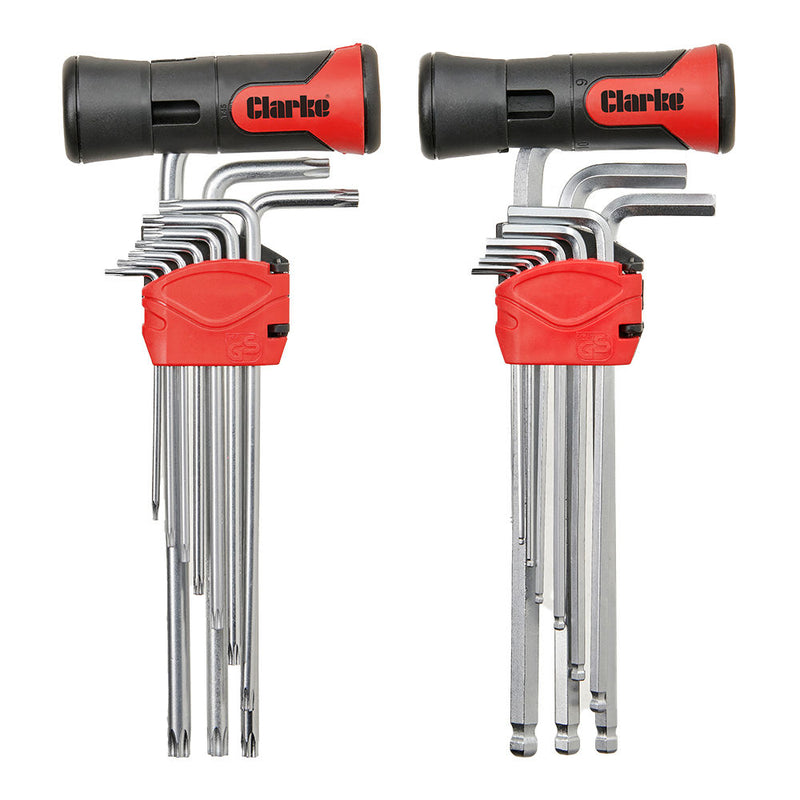 Clarke 1801941 CHT941 22 piece Hex and Torx Key Set