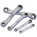 Clarke 1700440 PRO40 5 piece 1/4" - 7/8" Angle Head Ratchet Ring Spanner Set