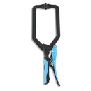 OX Hand Tools P204502 Auto Adjust 10-Inch Long Reach C Clamp With Swivel Pad - Gripped